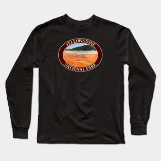 Grand Prismatic Spring at Yellowstone National Park in Wyoming Long Sleeve T-Shirt